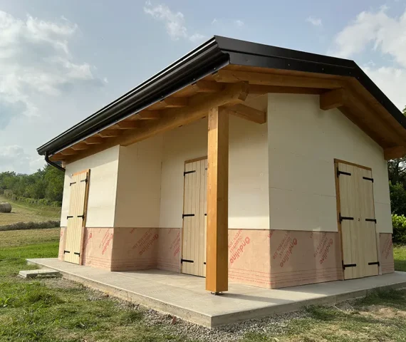 Casetta in legno coibentata