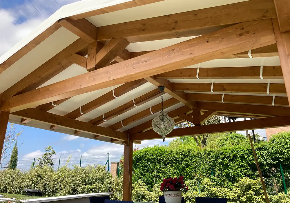 Pergolato con telone